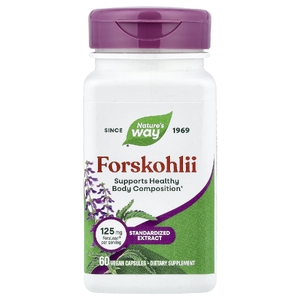 Nature's Way, форсколин, 60 веганских капсул