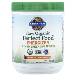 Garden of Life, Raw Organic Perfect Food®, источник энергии, йерба мате, гранат, 276 г (9,73 унции)