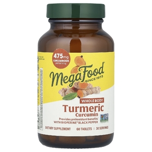 MegaFood, куркумин из куркумы, 60 таблеток