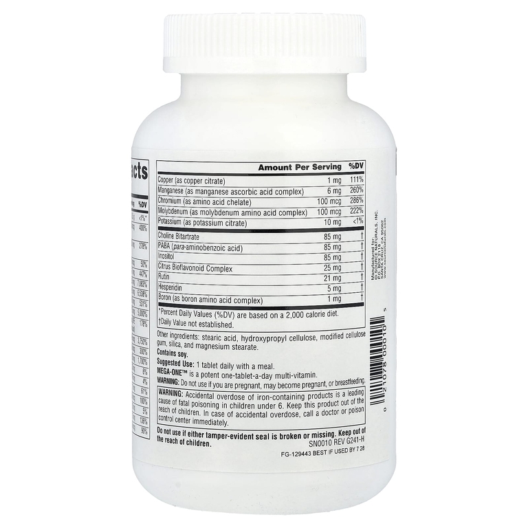 Source Naturals, высокоэффективный мультивитаминный комплекс с минералами, 180 таблеток