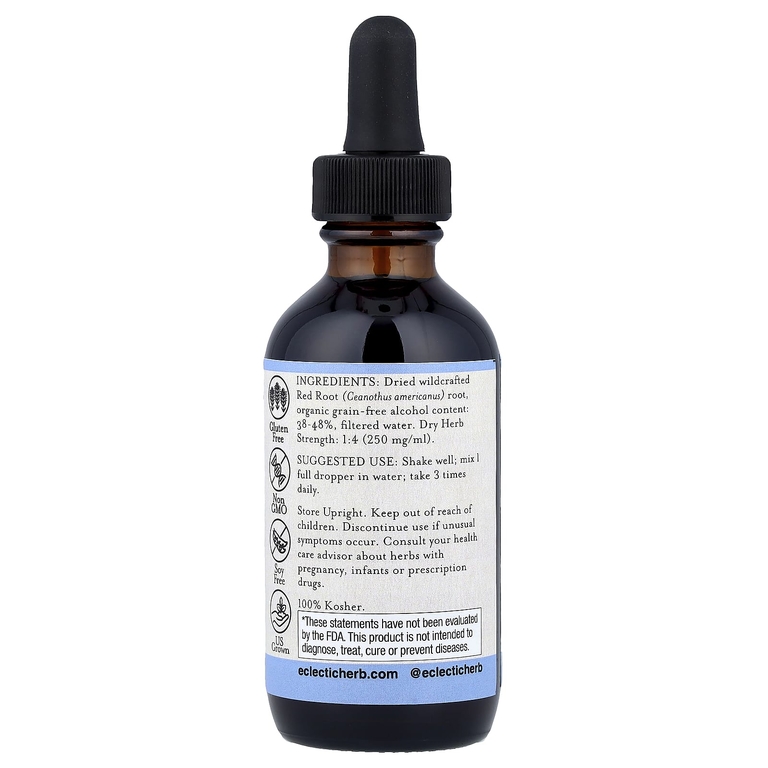 Eclectic Herb, экстракт красного корня, для поддержки лимфатической системы и иммунитета, 60 мл (2 жидк. унции)