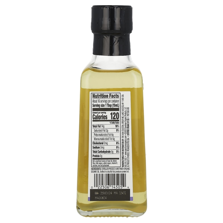 Spectrum Culinary, органическое кунжутное масло, нерафинированное, 236 мл (8 жидк. унций) (Товар снят с продажи) 