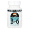 Source Naturals, Витамин B6, 100 таблеток