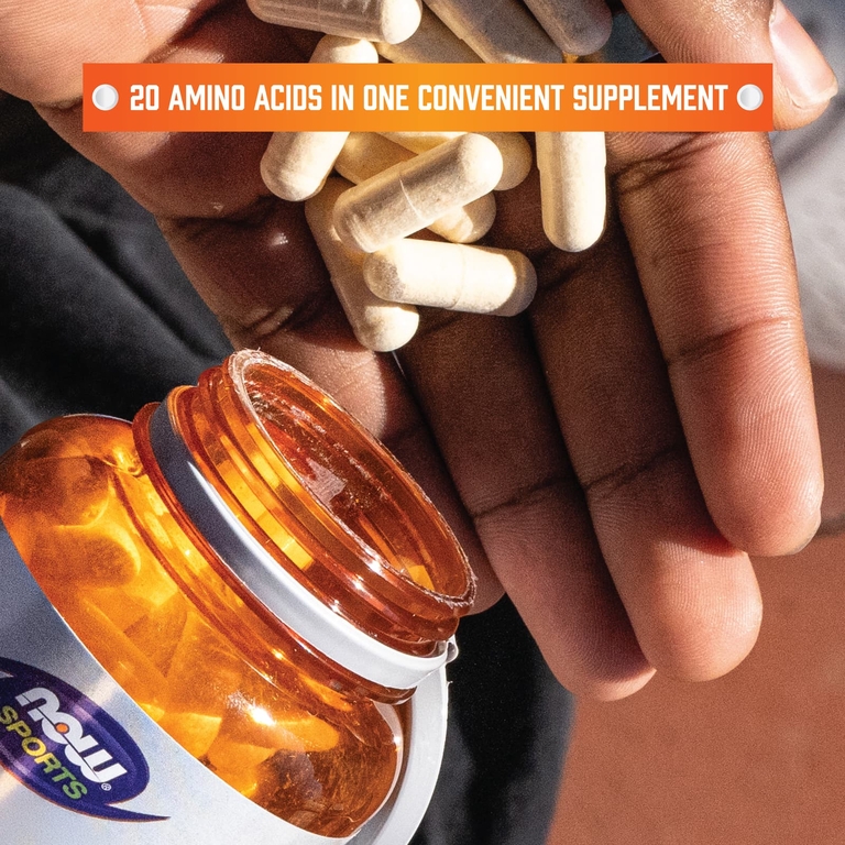 NOW Foods, Спорт, комплекс аминокислот, 360 капсул