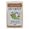 Auromere, Аюрведические зубочистки, зубочистики с нимом, 100 штук