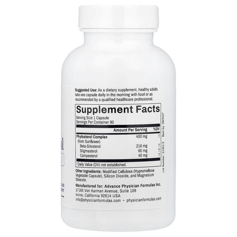 Advance Physician Formulas, бета-ситостерол, 90 растительных капсул