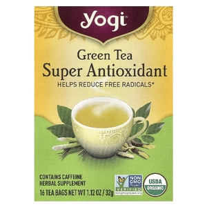 Yogi Tea, суперантиоксидант, зеленый чай, 16 чайных пакетиков, 32 г (1,12 унции)