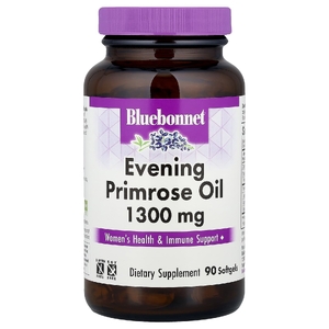 Bluebonnet Nutrition, масло примулы вечерней, 1300 мг, 90 мягких желатиновых капсул