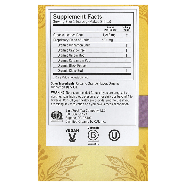 Yogi Tea, чай с солодкой без кофеина, 16 чайных пакетиков, 36 г (1,27 унции)