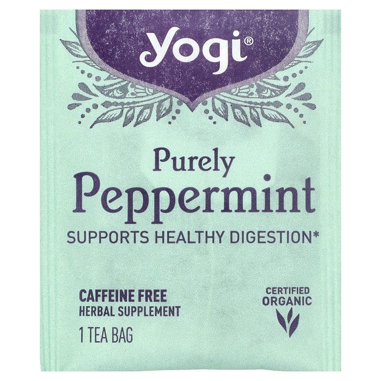 Yogi Tea, чай с перечной мятой без кофеина, 16 чайных пакетиков, 24 г (0,85 унции)