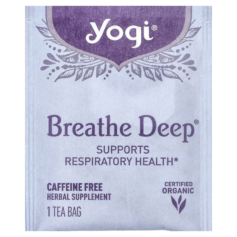 Yogi Tea, чай для здоровья дыхательной системы без кофеина, 16 чайных пакетиков, 32 г (1,12 унции)