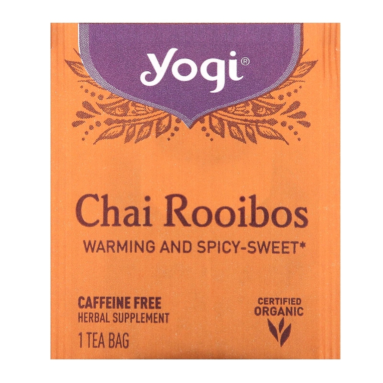 Yogi Tea, чай ройбуш, без кофеина, 16 чайных пакетиков, 36 г (1,27 унции)