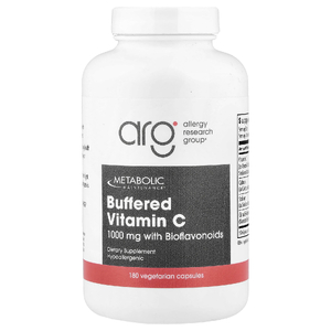 Metabolic Maintenance, буферизованный витамин C с биофлавоноидами, 180 вегетарианских капсул