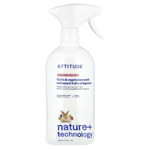 ATTITUDE, средство для мытья фруктов и овощей, без запаха, 800 мл (27,1 жидк. унции)