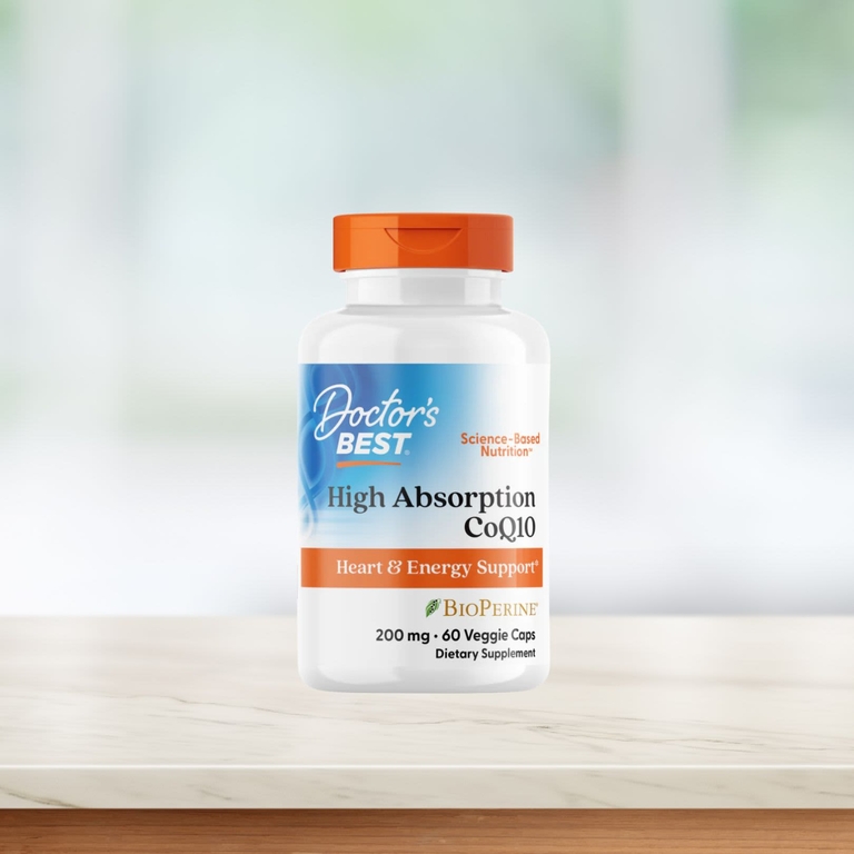 Doctor's Best, легкоусвояемый коэнзим Q10 с черным перцем BioPerine®, 60 растительных капсул
