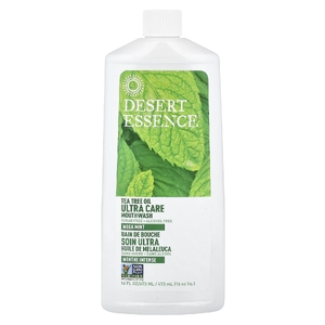 Desert Essence, ополаскиватель для полости рта, с маслом чайного дерева, мята, 473 мл (16 жидк. унций)