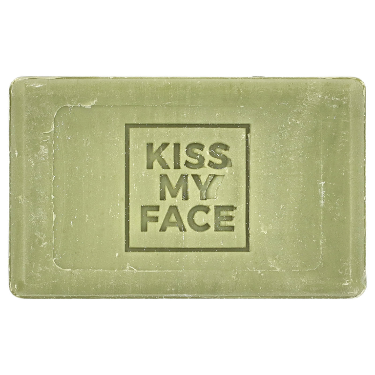 Kiss My Face, мыло с чистым оливковым маслом, без отдушек, 3 бруска по 115 г (4 унции) каждый