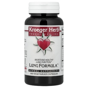 Kroeger Herb Co, Поддержка нормальной работы легких, 100 вегетарианских капсул