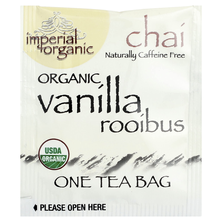 Uncle Lee's Tea, чай ройбуш с ванилью, без кофеина, 18 чайных пакетиков, 32,4 г (1,14 унции)