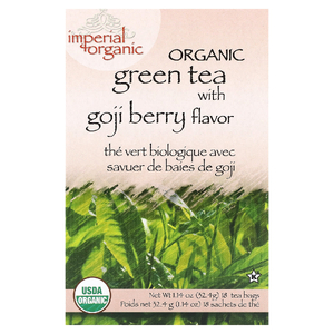 Uncle Lee's Tea, Imperial Organic, зеленый чай с ягодами годжи, 18 чайных пакетиков, 32,4 г (1,14 унции) (Товар снят с продажи) 
