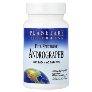 Planetary Herbals, андрографис, 400 мг, 60 таблеток