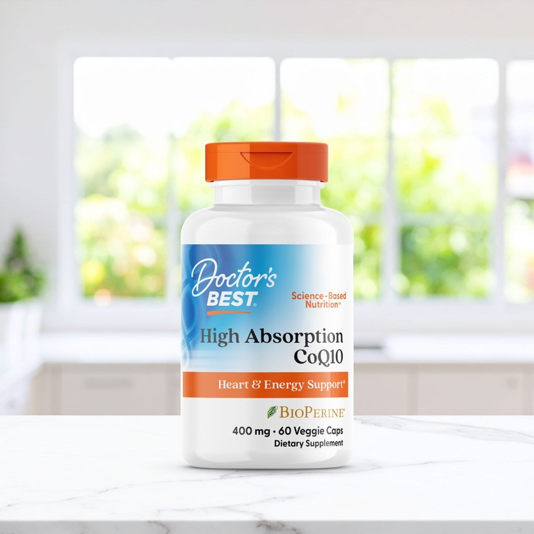 Doctor's Best, легкоусвояемый коэнзим Q10 с черным перцем BioPerine®, 60 растительных капсул