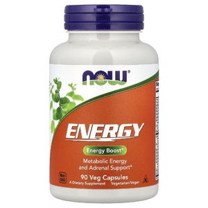 NOW Foods, комплекс для поддержки уровня метаболической энергии и здоровья надпочечников, 90 растительных капсул