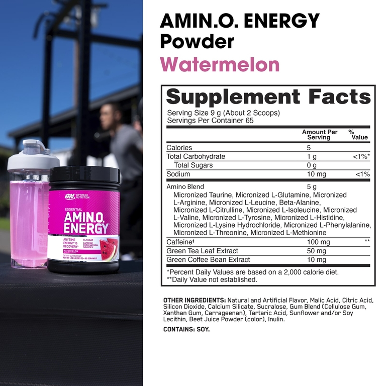 Optimum Nutrition, аминокислоты, арбуз, 585 г (1,29 фунта)