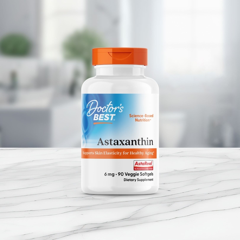 Doctor's Best, астаксантин, 6 мг, 90 растительных капсул