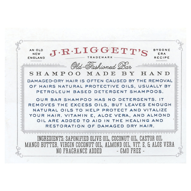 J.R. Liggett's, твердый шампунь, увлажняющая формула, 99 г (3,5 унции)