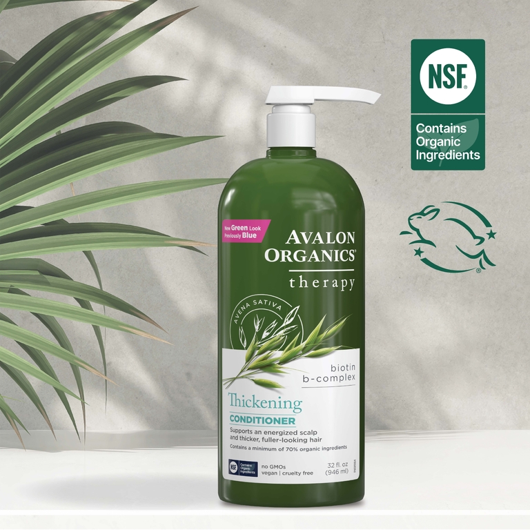 Avalon Organics, кондиционер для густоты волос, с биотином и витамином группы B, 946 мл (32 жидк. унции)