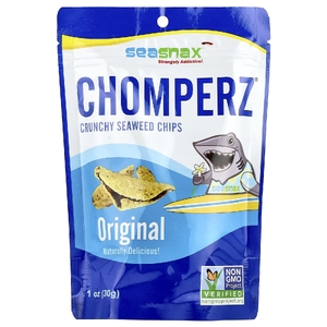 SeaSnax, хрустящие чипсы из морских водорослей, оригинальный вкус, 1 унция (30 г)