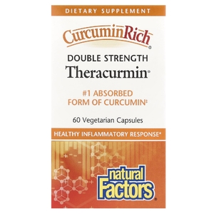 Natural Factors, куркумин, 60 мг, 60 вегетарианских капсул
