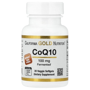 California Gold Nutrition, Коэнзим Q10, 100 мг, 30 растительных капсул