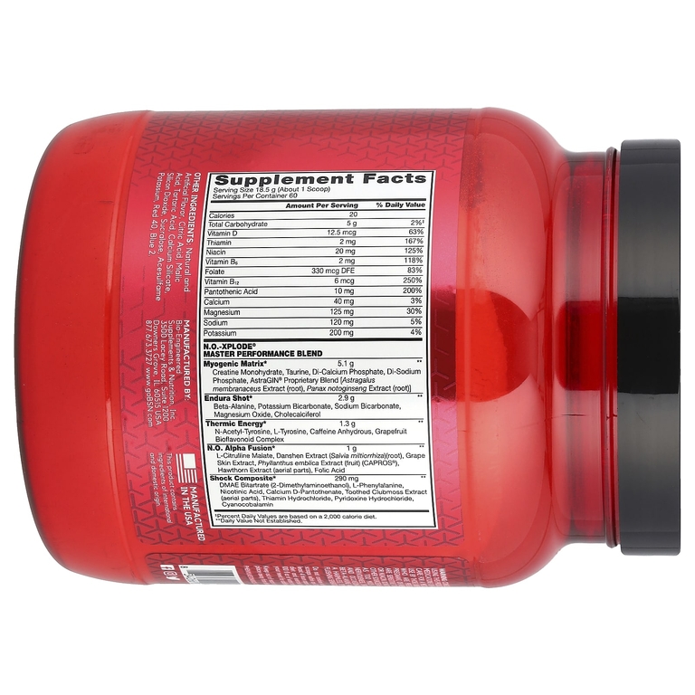 BSN, предтренировочный комплекс, со вкусом винограда, 1,11 кг (2,45 фунта)