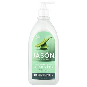 Jason Natural, Натуральный гель для душа, успокаивающий, алоэ вера, 30 жидких унций (887 мл)