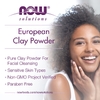 NOW Foods, Решения, порошок из европейской глины, очищающее средство для лица, 170 г