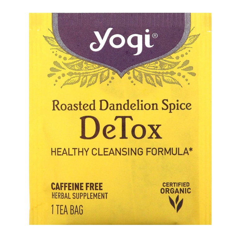 Yogi Tea, травяной чай, обжаренный одуванчик, без кофеина, 16 чайных пакетиков, 24 г (0,85 унции)