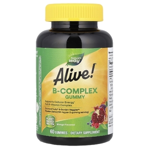 Nature's Way, комплекс витаминов группы B, со вкусом манго, 60 жевательных таблеток