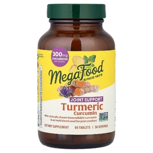 MegaFood, Куркумин, поддержка суставов, 60 таблеток
