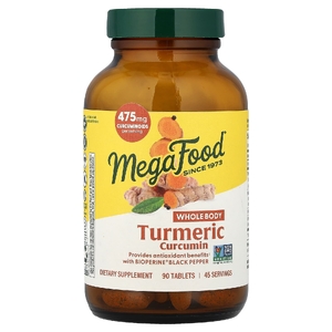 MegaFood, куркумин, куркумин для всего тела, 90 таблеток