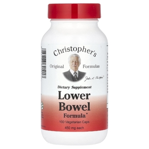 Christopher's Original Formulas, средство для нижних отделов кишечника, 100 вегетарианских капсул
