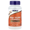 NOW Foods, алоэ 10 000 с пробиотиками, 60 растительных капсул