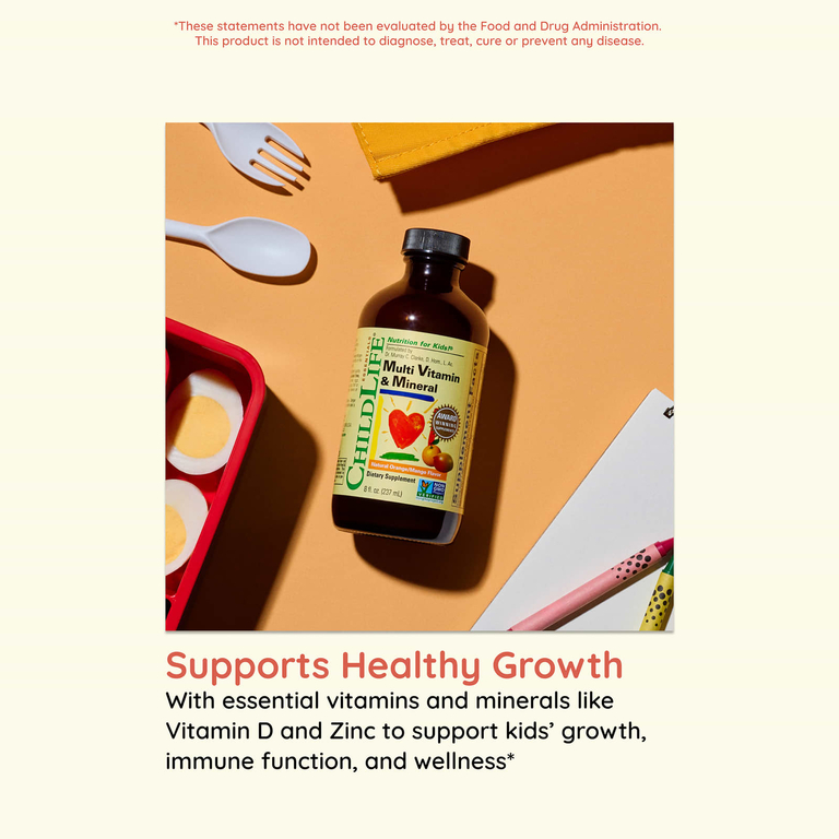 ChildLife Essentials, мультивитамины и минералы, натуральный вкус апельсина и манго, 237 мл (8 жидк. унций)