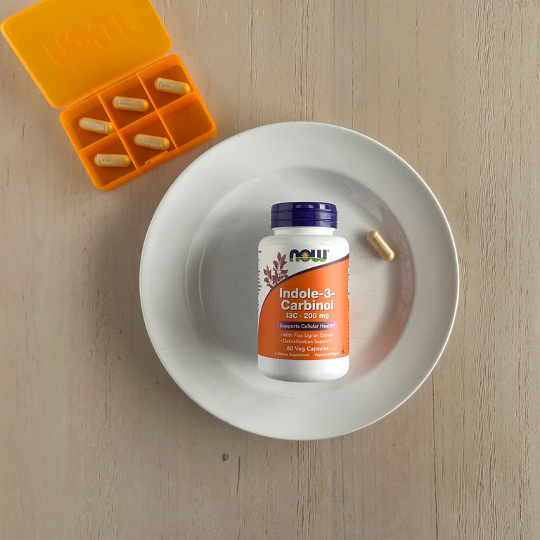 NOW Foods, индол 3-карбинол, 200 мг, 60 растительных капсул