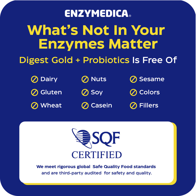 Enzymedica, пищеварительные ферменты с пробиотиками, 180 капсул