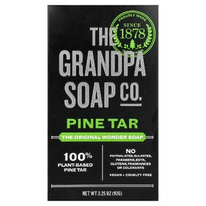 The Grandpa Soap Co., мыло с сосновым дегтем, 92 г (3,25 унции)