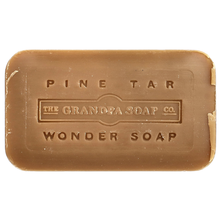 The Grandpa Soap Co., Мыло для лица и тела, сосновый деготь, 120 г (4,25 унции)