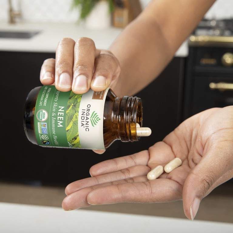 Organic India, ним, 90 вегетарианских капсул