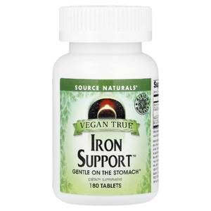 Source Naturals, железо, для вегетарианцев и веганов, 180 таблеток